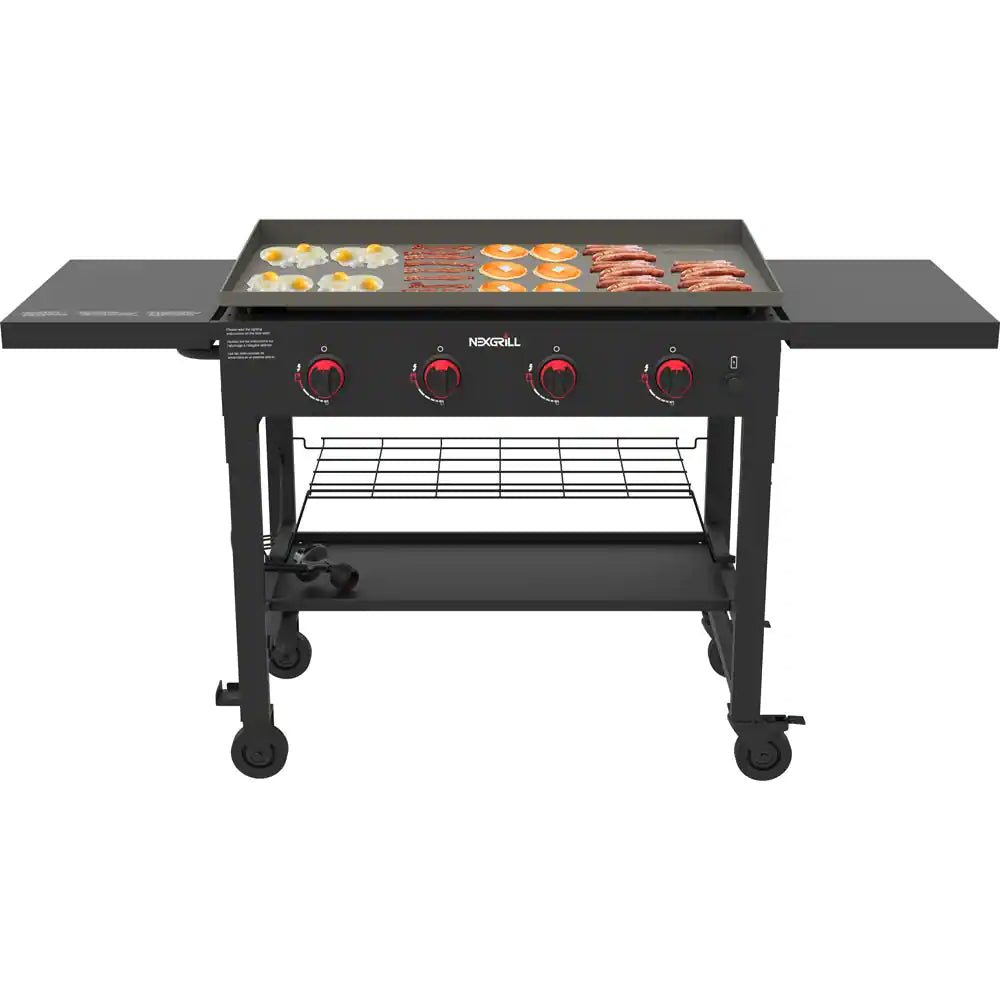 Nexgrill Burner Flat Top Grill Nexgrill 4-Burner Propane Gas Grill