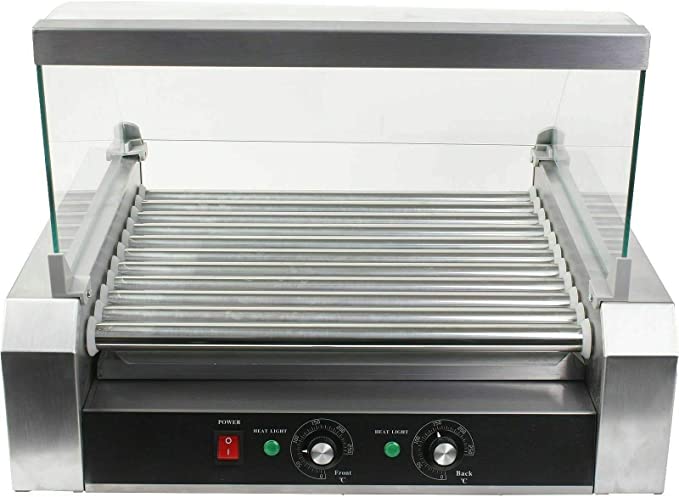 Home Rich Roller 30 HotDog Grill Cooker Hot Dog 11 Roller Machine Grill Machine W/cover