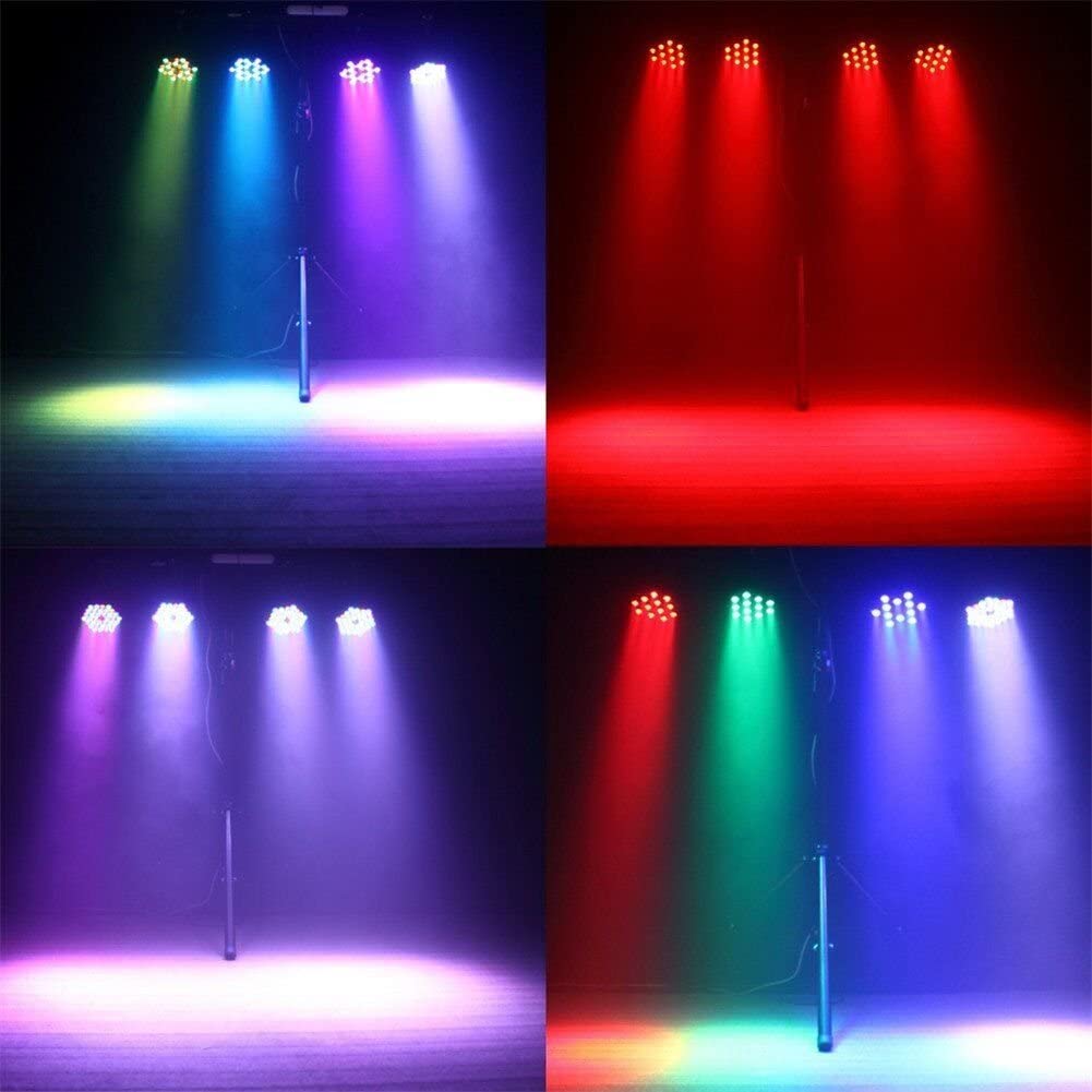 Par Lighting for Stage, 36x1W LED RGB 7 Channel with Remote for DJ KTV Disco Party