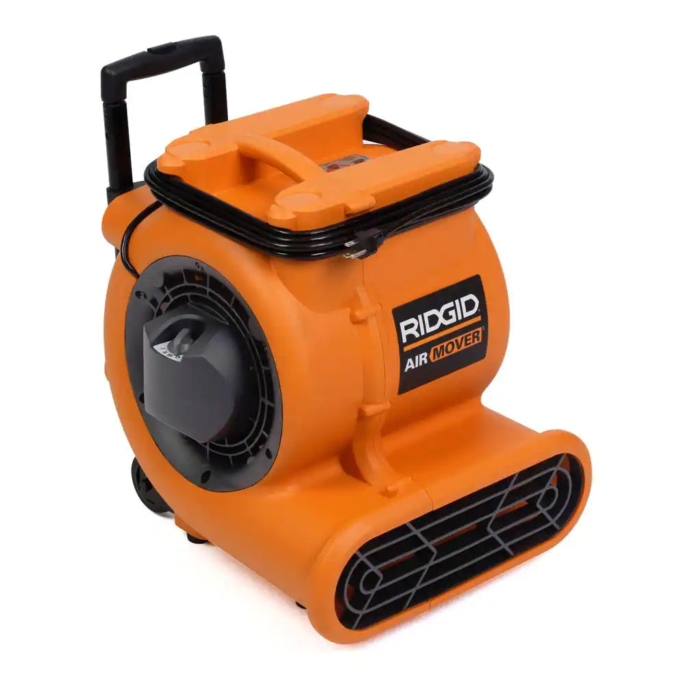 RIDGID 1625 CFM Blower Fan Air Mover with Handle and Wheels ...